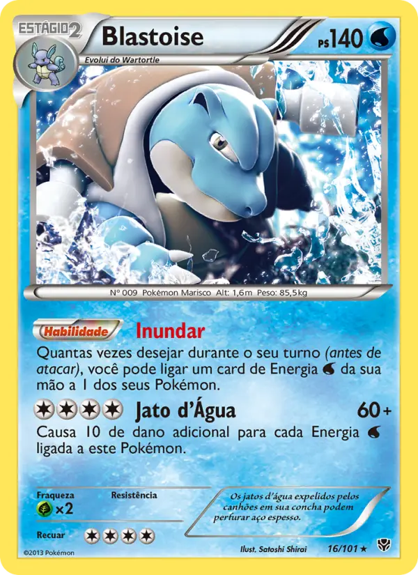 Blastoise — Explosão de Plasma 16