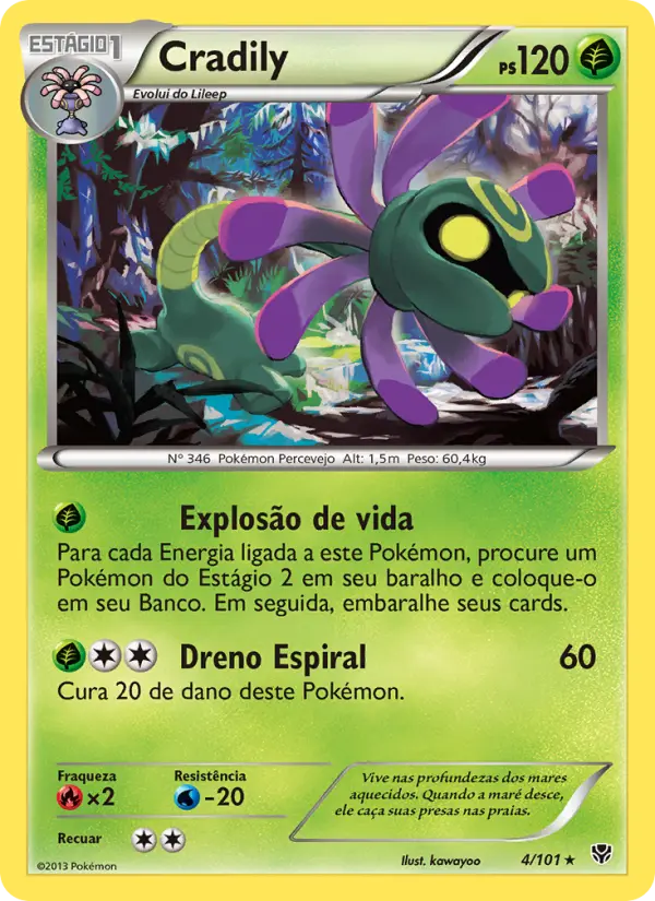 Cradily — Explosão de Plasma 4