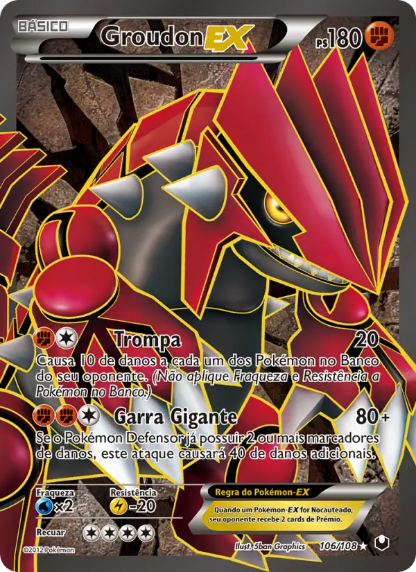 Groudon-EX — Exploradores da Escuridão 106