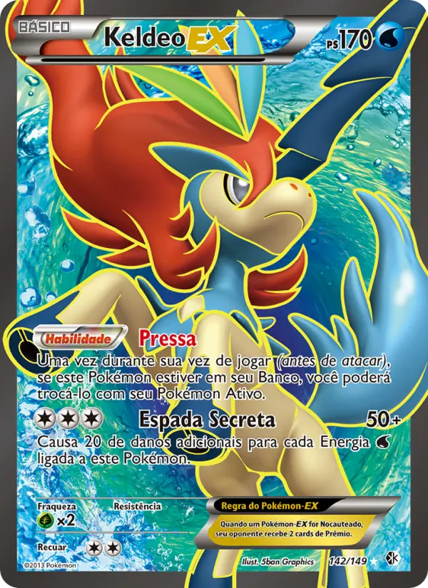 Keldeo-EX — Fronteiras Cruzadas 142
