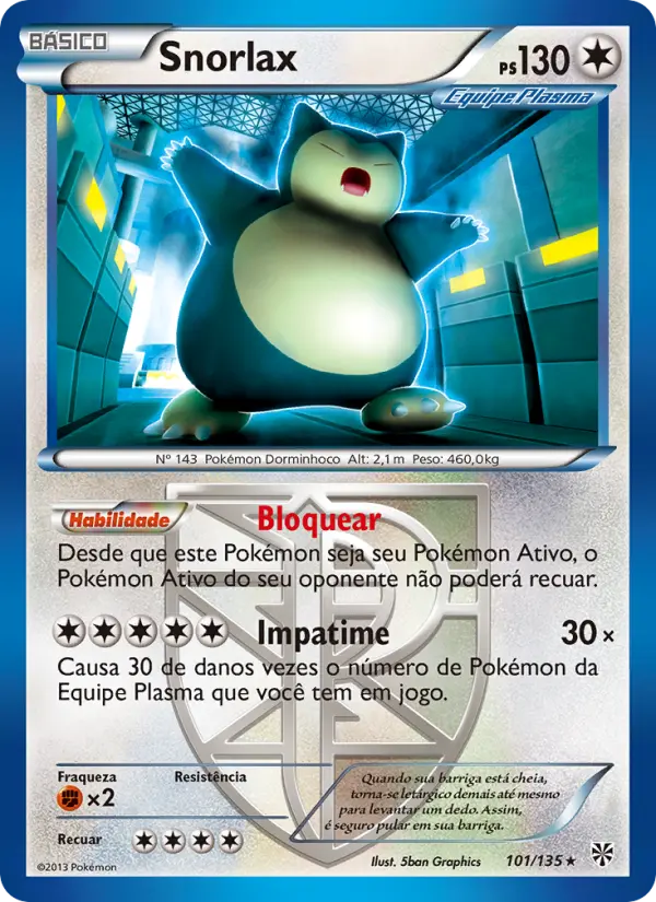 Snorlax — Tempestade de Plasma 101