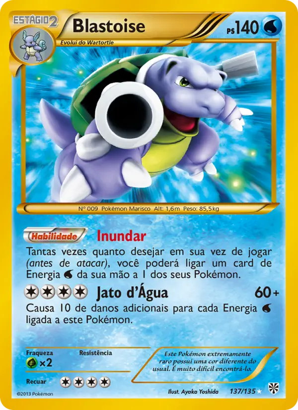 Blastoise — Tempestade de Plasma 137