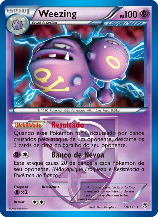 Weezing — Tempestade de Plasma 58
