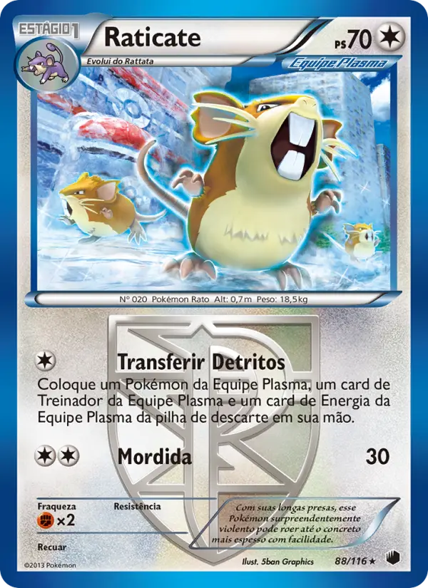 Raticate — Congelamento de Plasma 88
