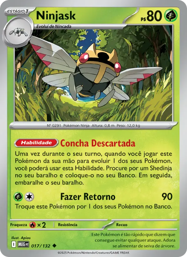 Ninjask — Megaevolução 017