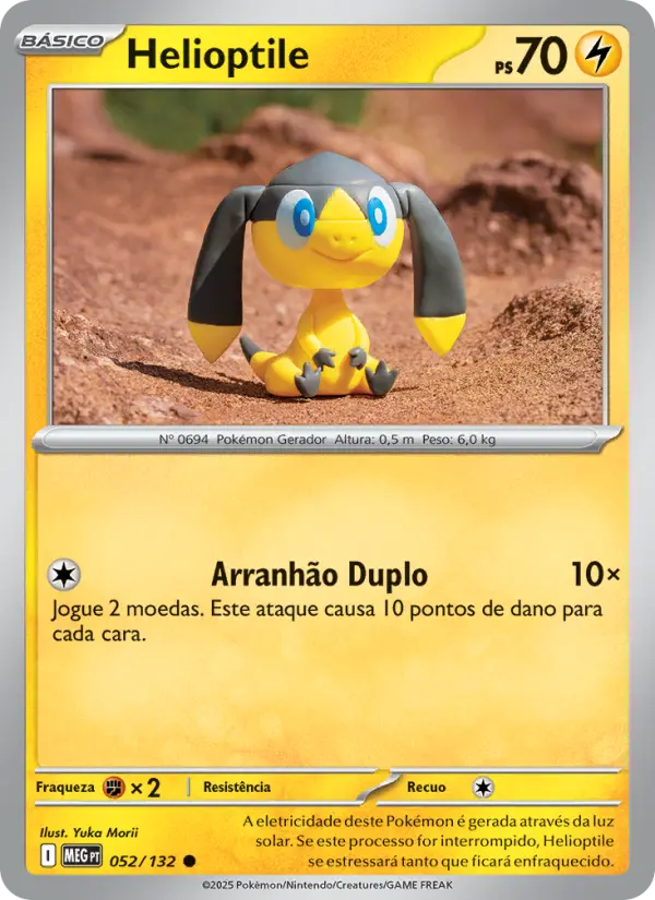 Helioptile — Megaevolução 052