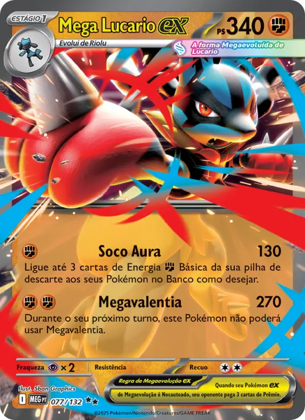 Mega Lucario ex — Megaevolução 077