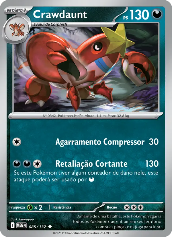 Crawdaunt — Megaevolução 085