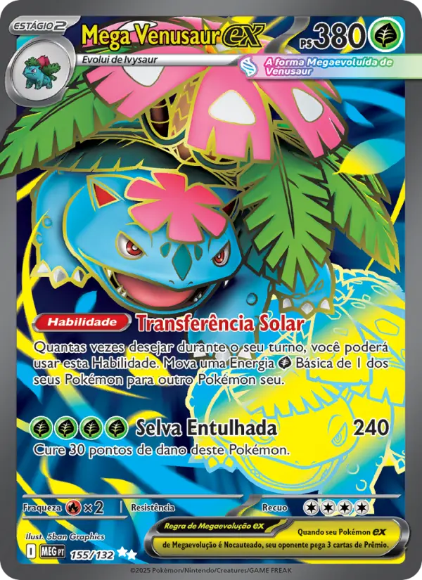 Mega Venusaur ex — Megaevolução 155
