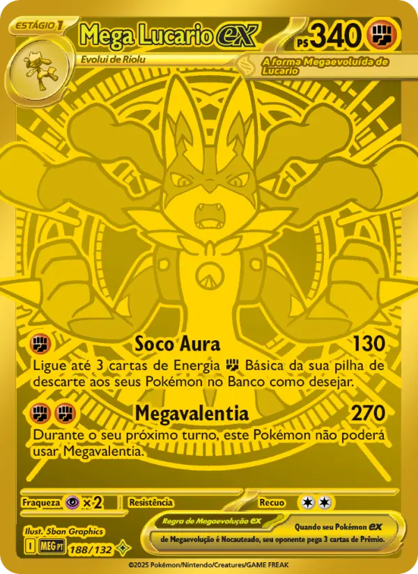 Mega Lucario ex — Megaevolução 188
