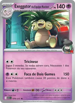 Exeggutor da Equipe Rocket — Heróis Excelsos 078