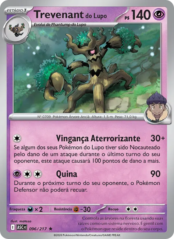 Carta-chave do deck campeão: Hop's Trevenant