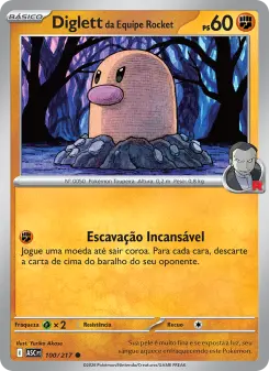 Diglett da Equipe Rocket — Heróis Excelsos 100