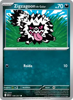 Zigzagoon de Galar — Heróis Excelsos 130