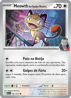 Meowth da Equipe Rocket — Heróis Excelsos 161