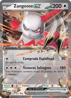 Zangoose ex — Heróis Excelsos 167
