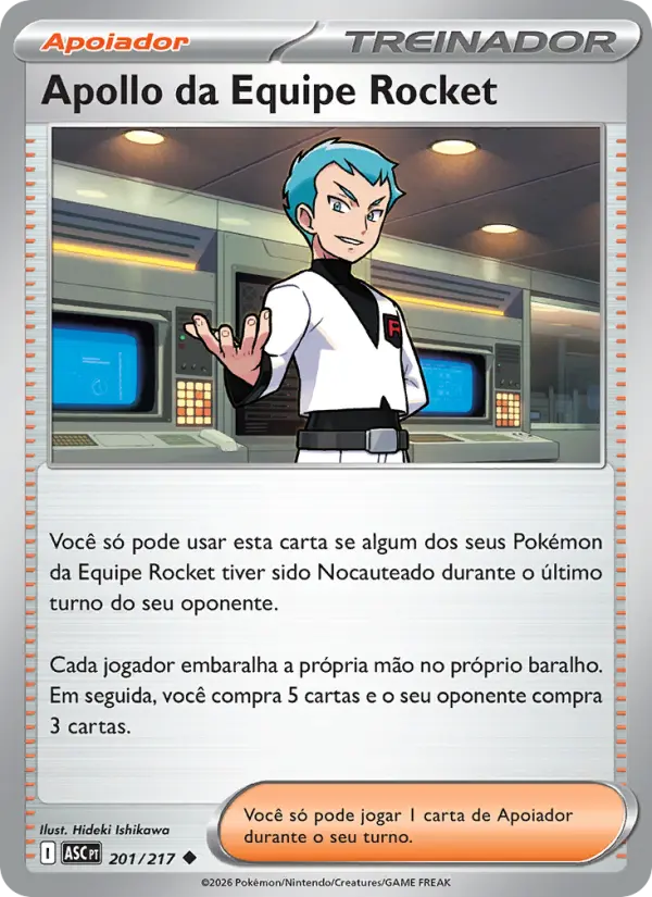 Apollo da Equipe Rocket — Heróis Excelsos 201