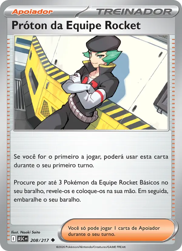 Próton da Equipe Rocket — Heróis Excelsos 208
