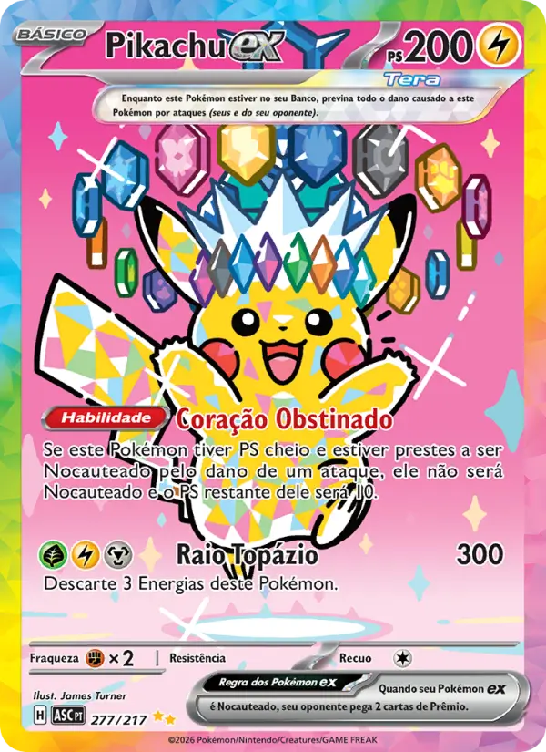 Pikachu ex — Heróis Excelsos 277