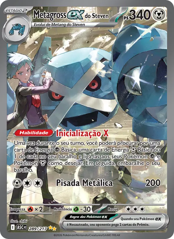 Metagross ex do Steven — Heróis Excelsos 289