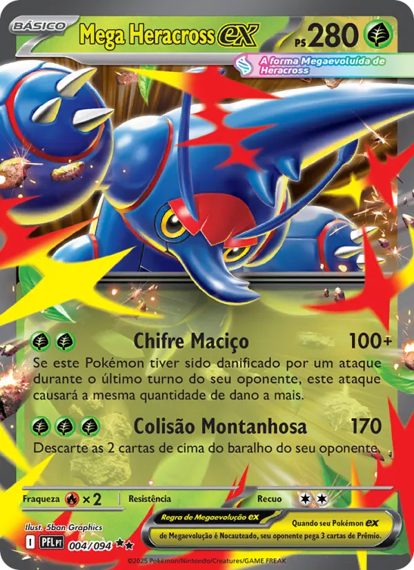 Mega Heracross ex — Fogo Fantasmagórico 004