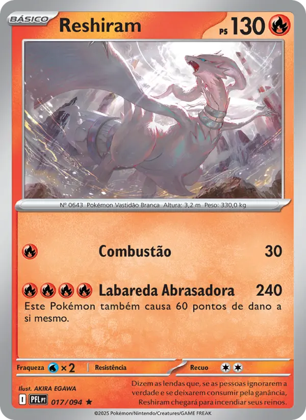 Reshiram — Fogo Fantasmagórico 017