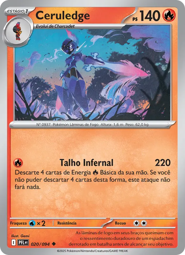 Ceruledge — Fogo Fantasmagórico 020