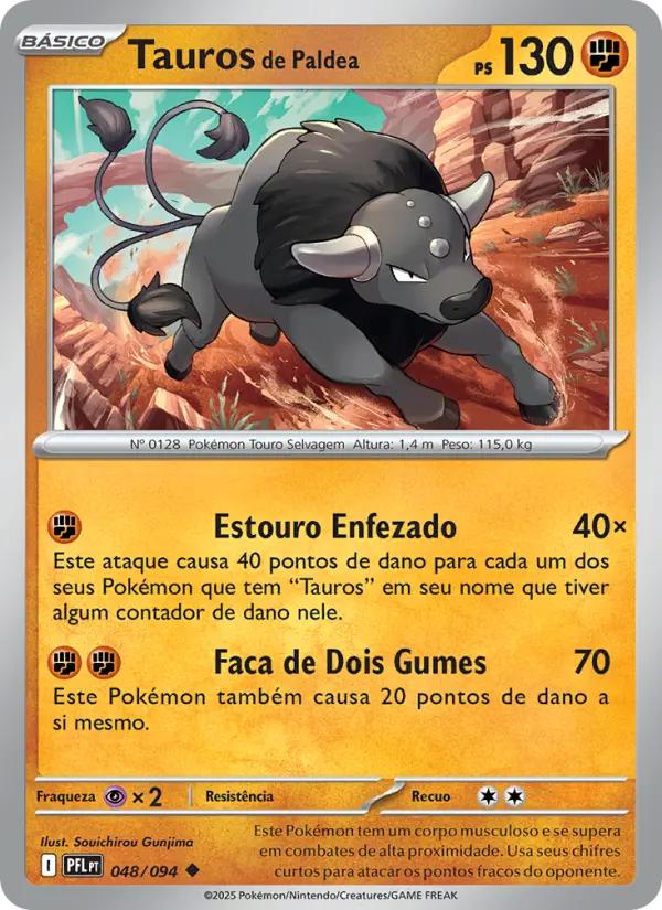 Tauros de Paldea — Fogo Fantasmagórico 048