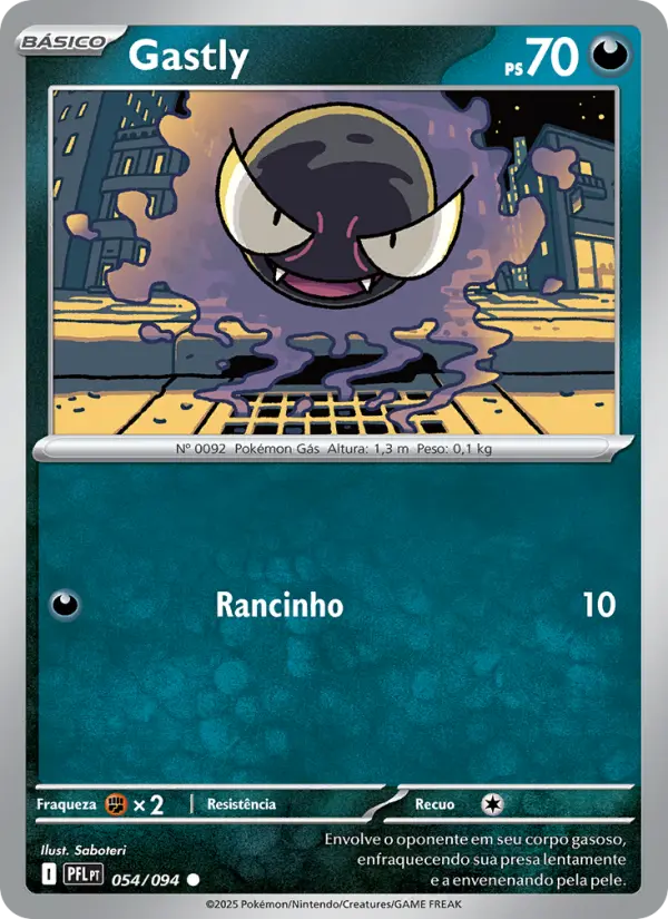 Gastly — Fogo Fantasmagórico 054