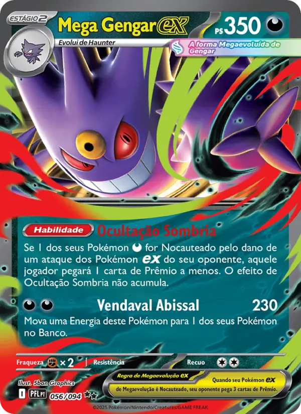 Mega Gengar ex — Fogo Fantasmagórico 056