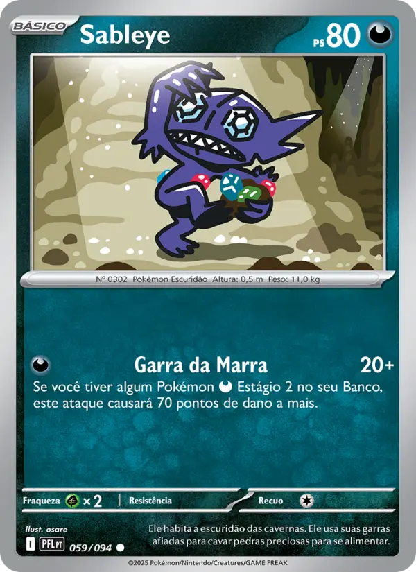 Sableye — Fogo Fantasmagórico 059