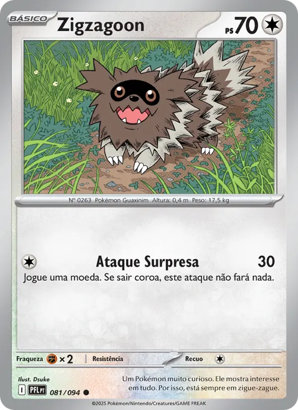 Zigzagoon — Fogo Fantasmagórico 081