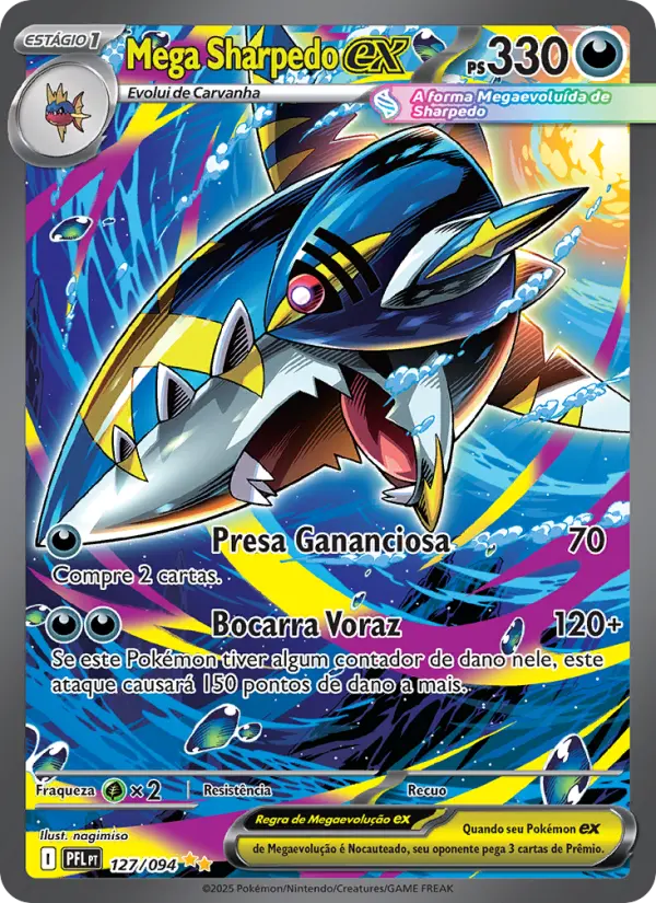 Mega Sharpedo ex — Fogo Fantasmagórico 127