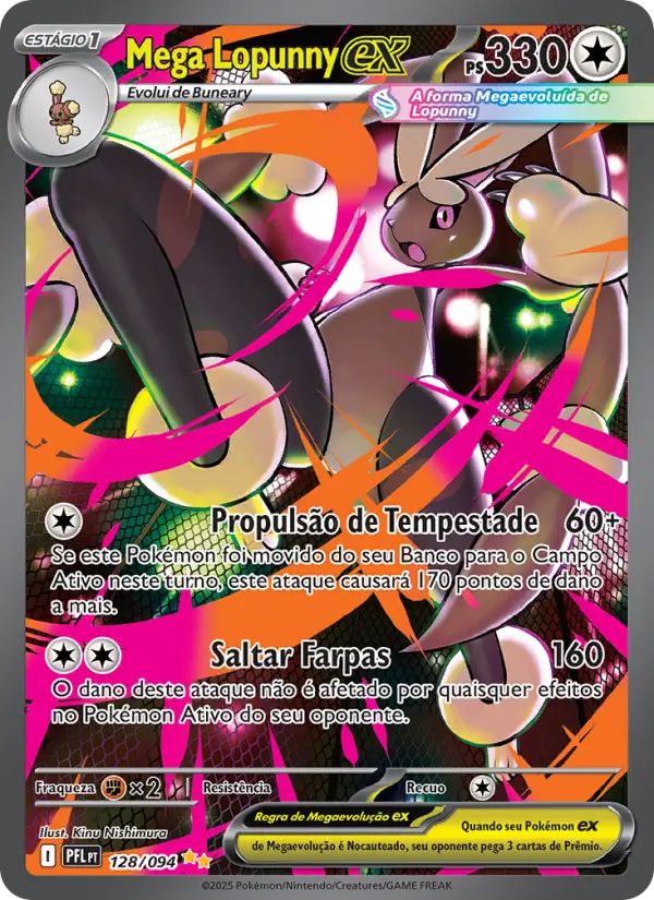 Mega Lopunny ex — Fogo Fantasmagórico 128
