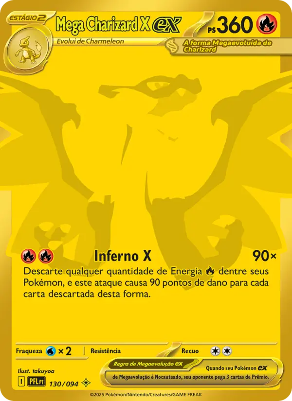 Mega Charizard X ex — Fogo Fantasmagórico 130