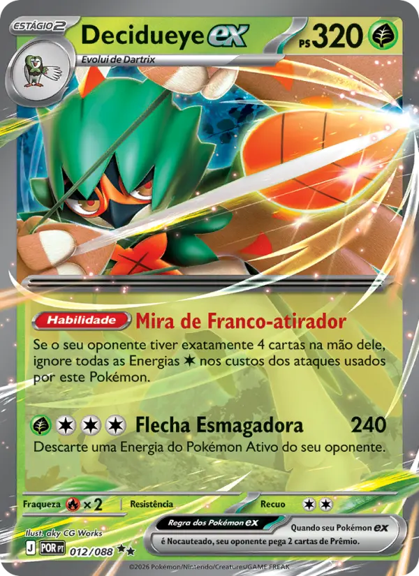 Decidueye ex — Equilíbrio Perfeito 012