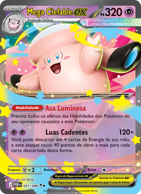 Mega Clefable ex — Equilíbrio Perfeito 031