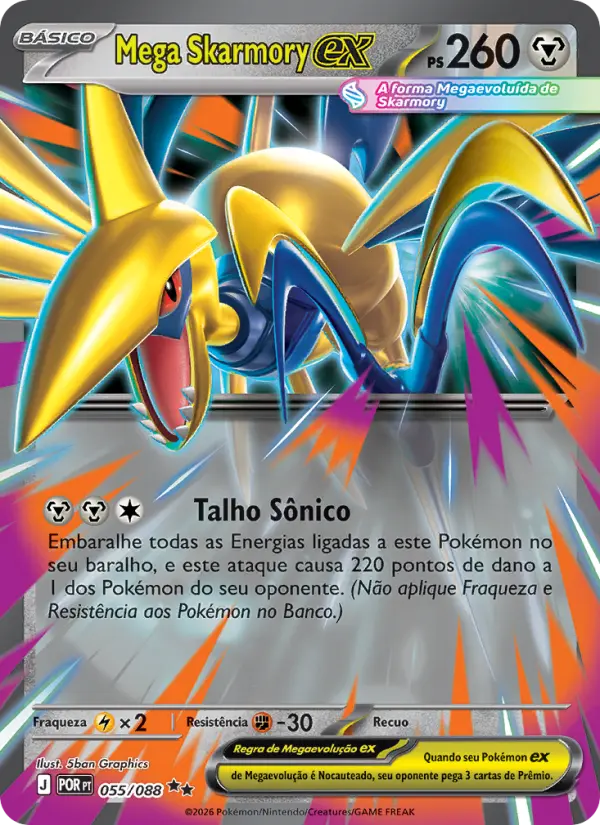 Mega Skarmory ex — Equilíbrio Perfeito 055