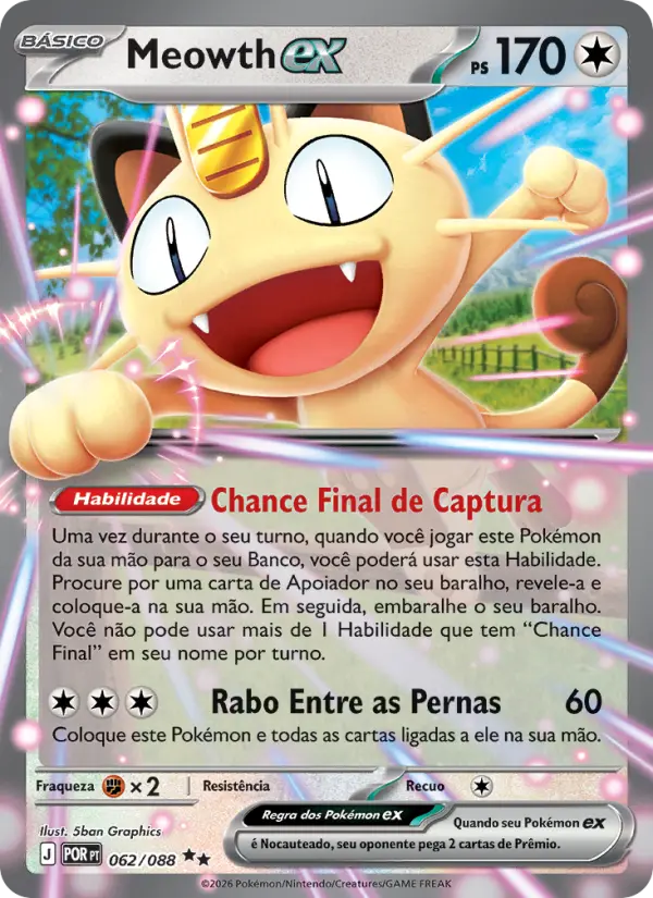 Meowth ex — Equilíbrio Perfeito 062