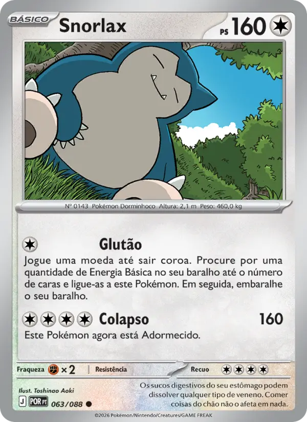 Snorlax — Equilíbrio Perfeito 063