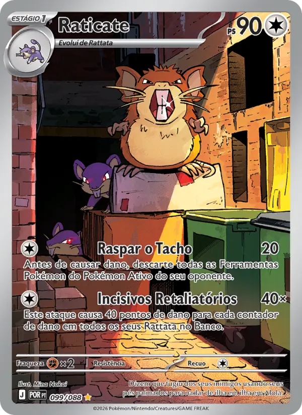 Raticate — Equilíbrio Perfeito 099