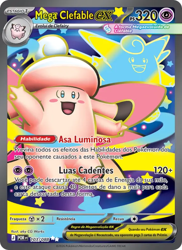 Mega Clefable ex — Equilíbrio Perfeito 103