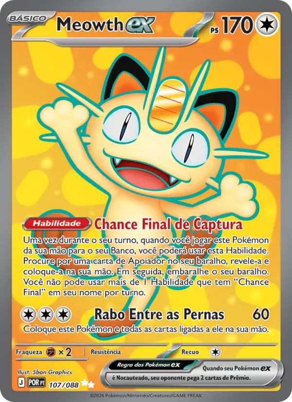 Meowth ex — Equilíbrio Perfeito 107