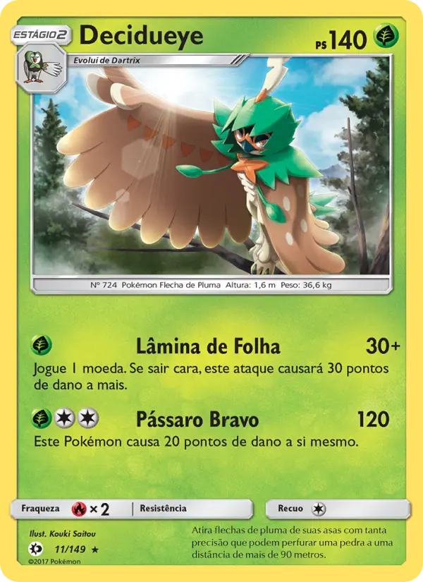 Decidueye — Sol e Lua 11