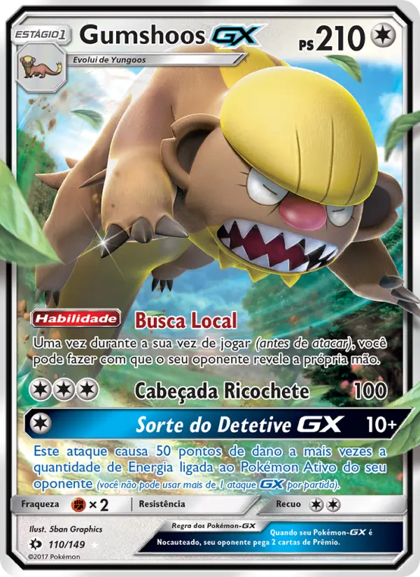 Gumshoos GX — Sol e Lua 110