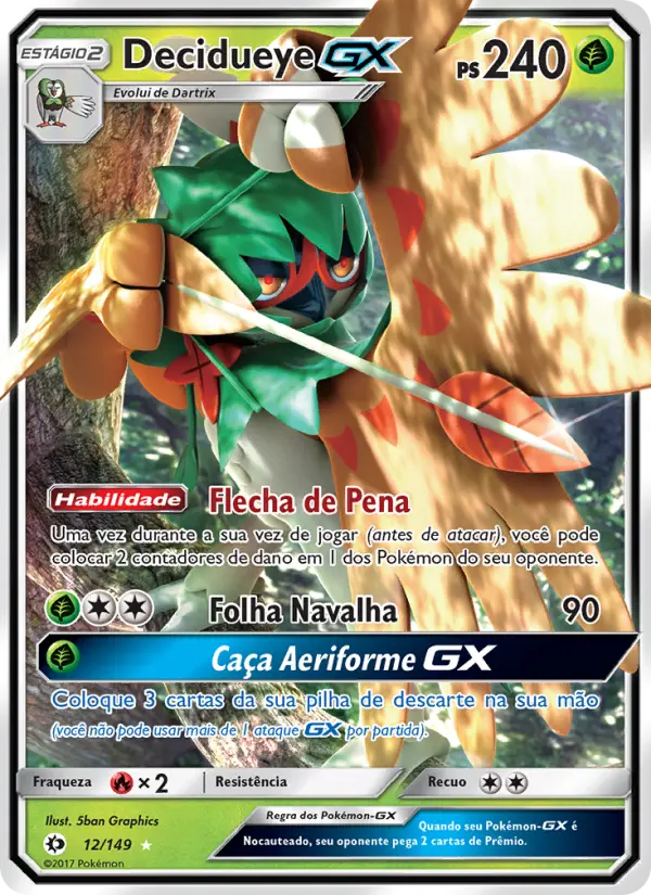 Decidueye GX — Sol e Lua 12