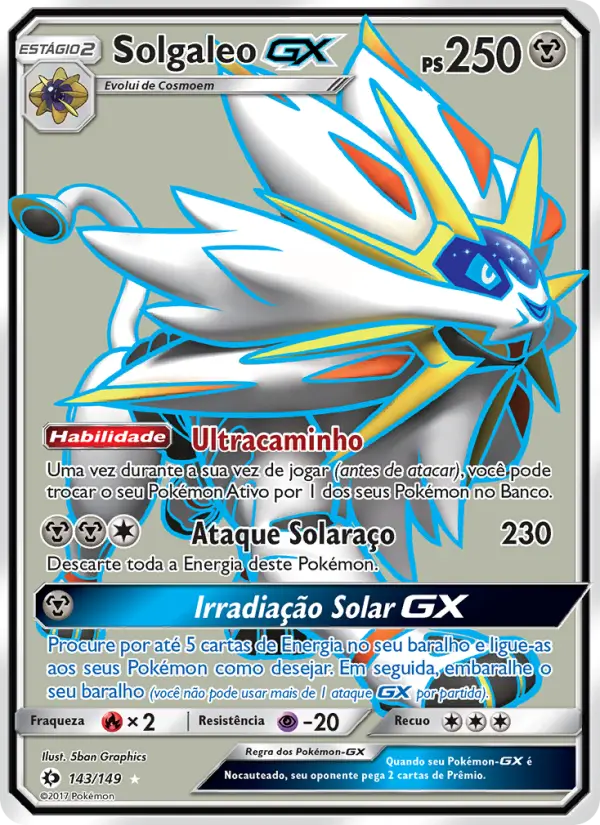 Solgaleo GX — Sol e Lua 143