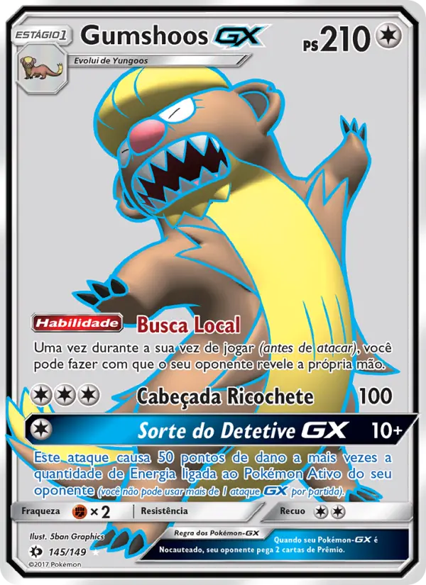 Gumshoos GX — Sol e Lua 145