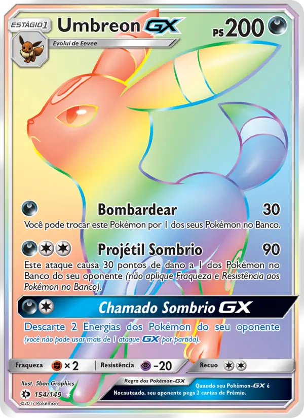 Umbreon GX — Sol e Lua 154