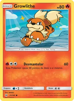 Growlithe — Sol e Lua 21
